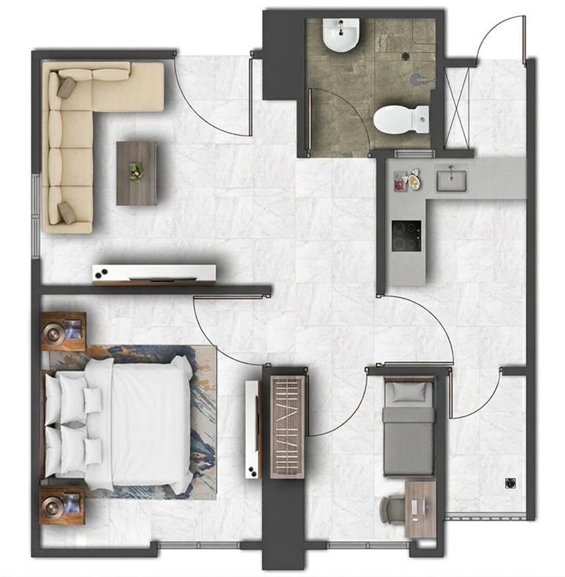 2 Bedroom Unit